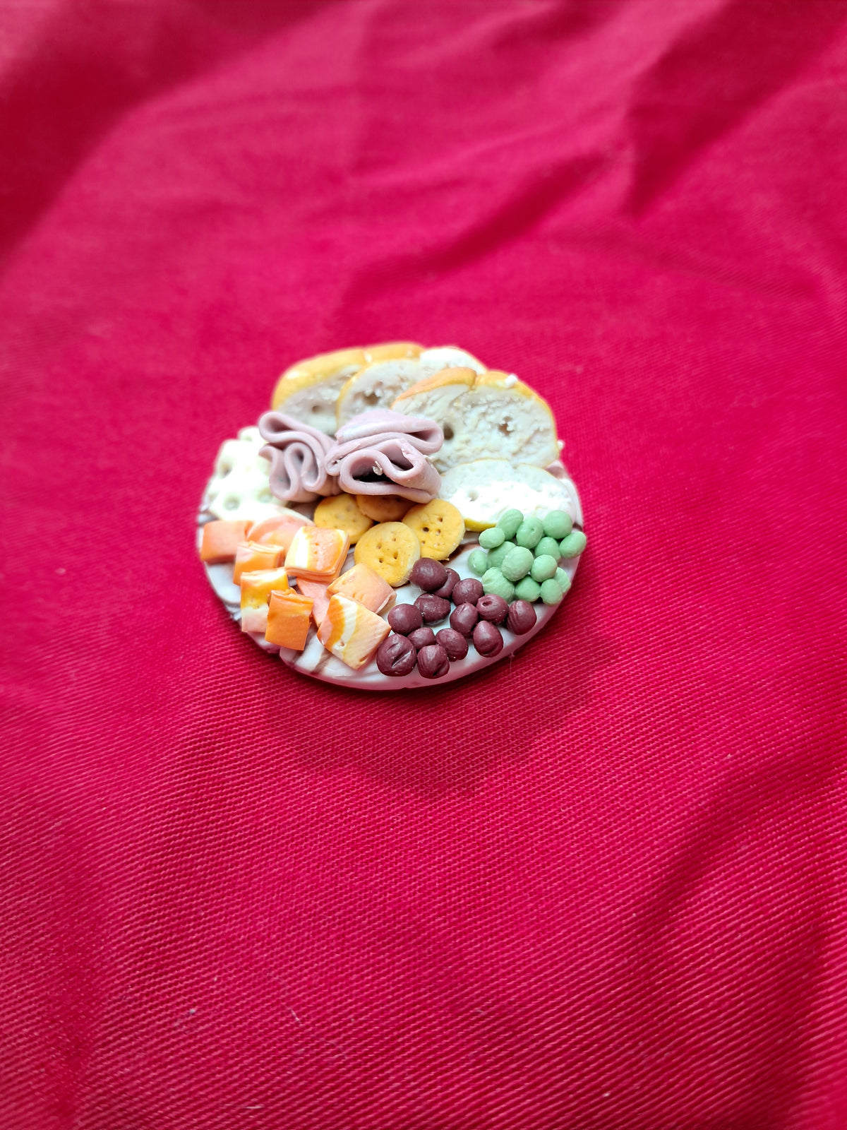 Charcuterie Platter Fridge Magnets | Realistic Polymer Clay Food