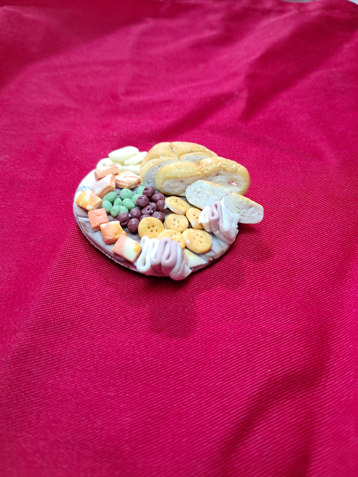 Charcuterie Platter Fridge Magnets | Realistic Polymer Clay Food