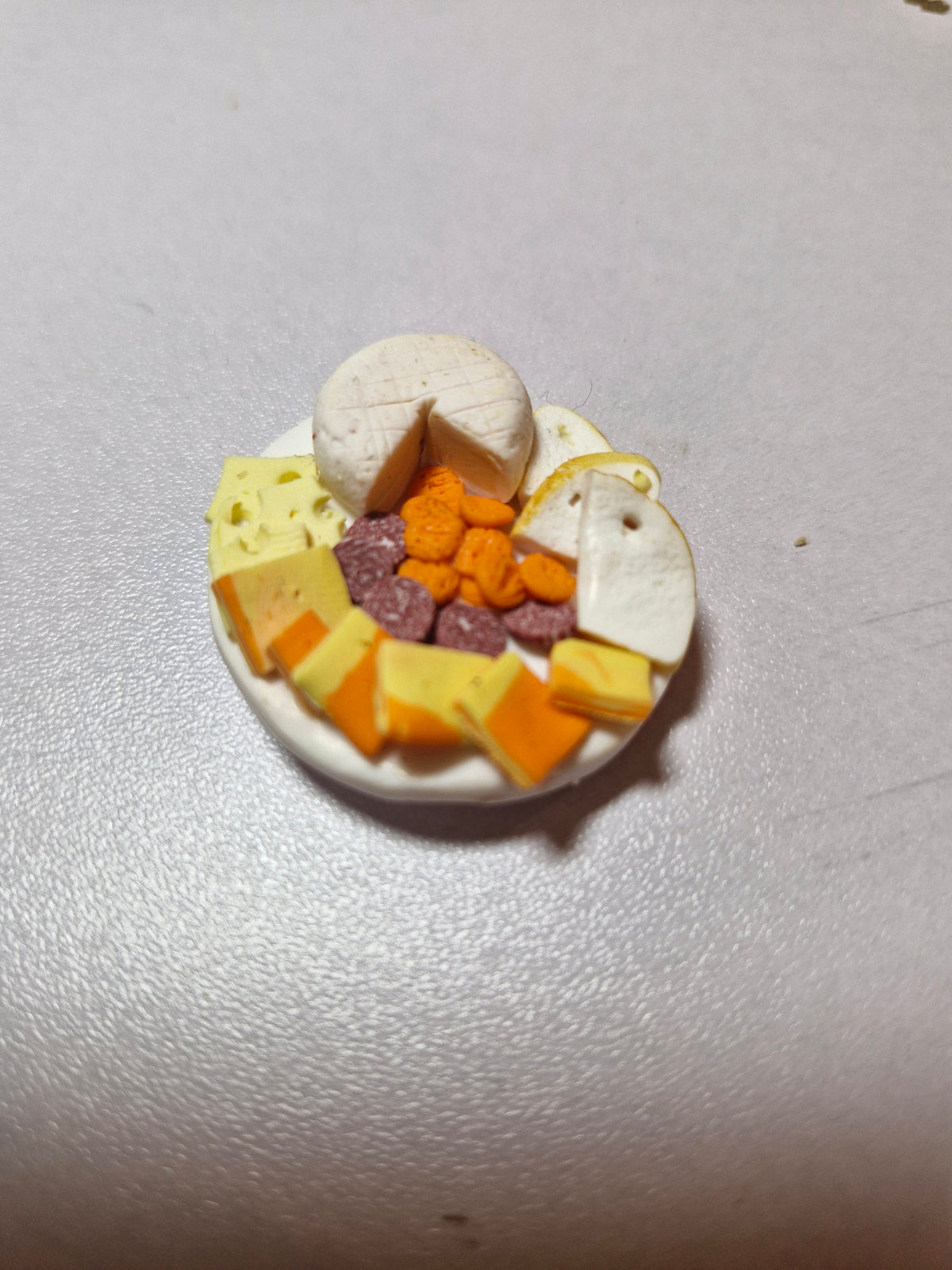 Charcuterie Platter Fridge Magnets | Realistic Polymer Clay Food