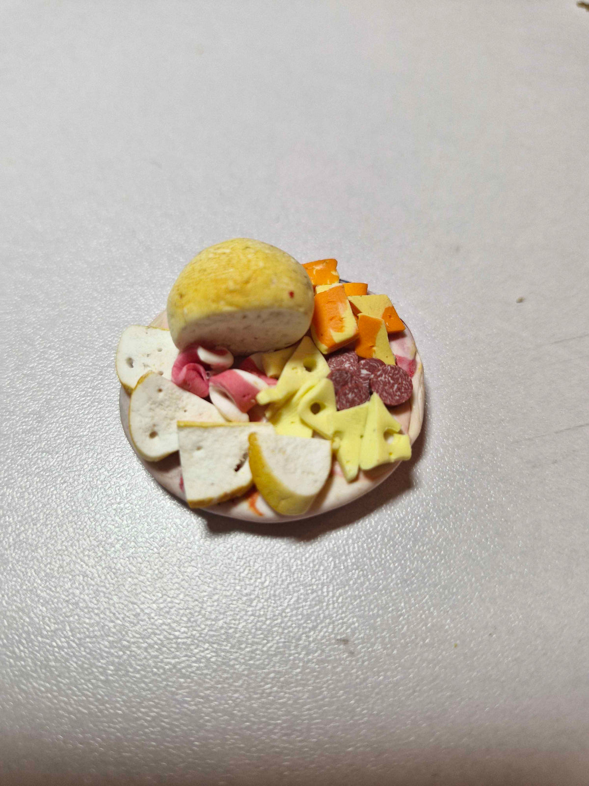 Charcuterie Platter Fridge Magnets | Realistic Polymer Clay Food