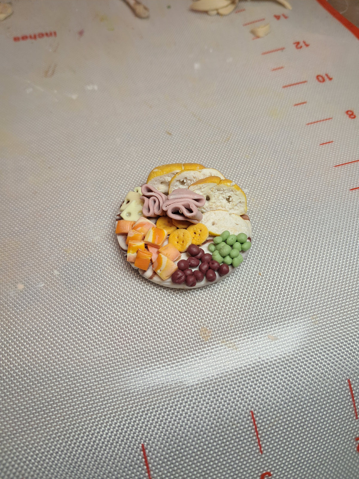 Charcuterie Platter Fridge Magnets | Realistic Polymer Clay Food