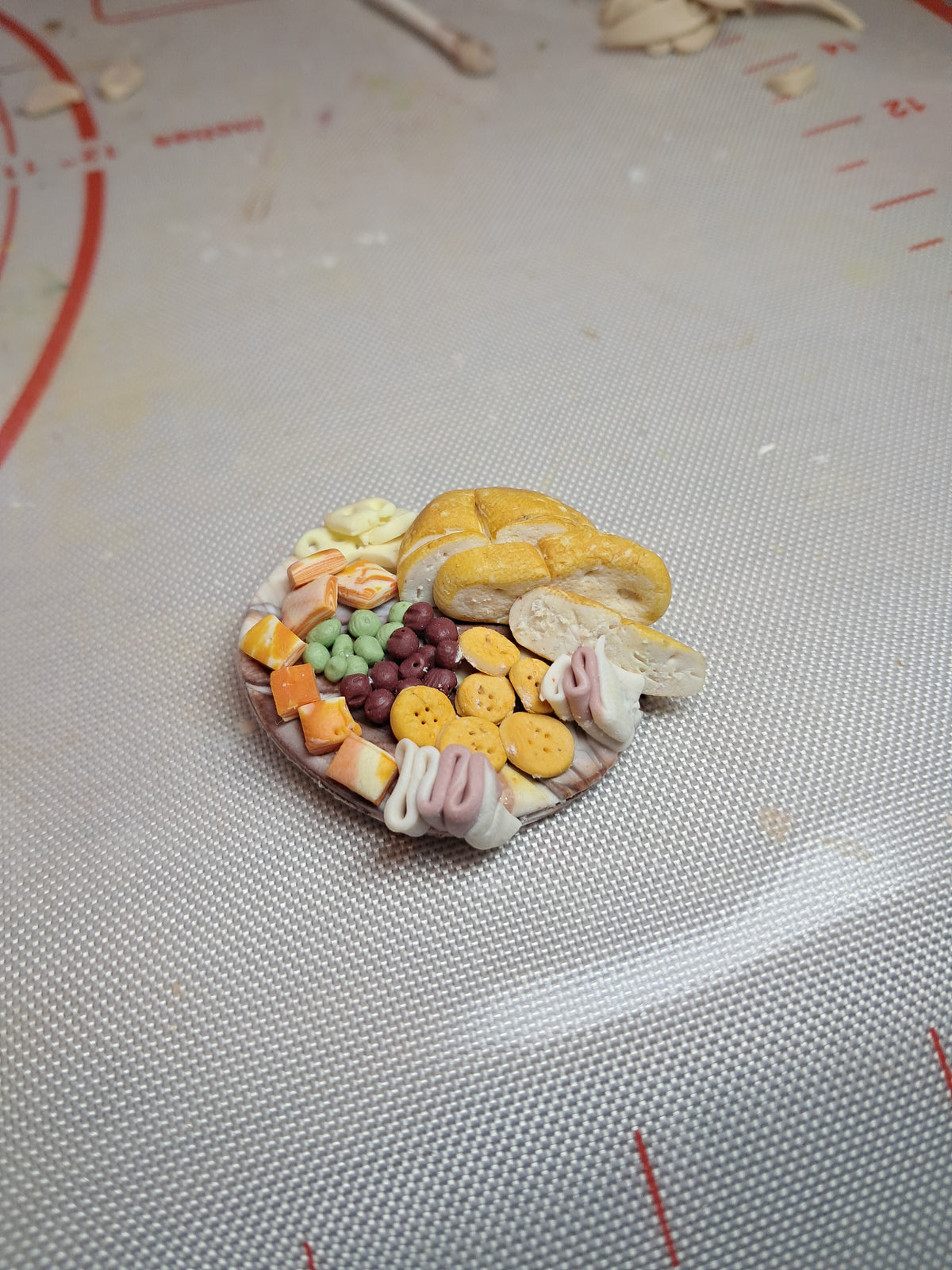 Charcuterie Platter Fridge Magnets | Realistic Polymer Clay Food