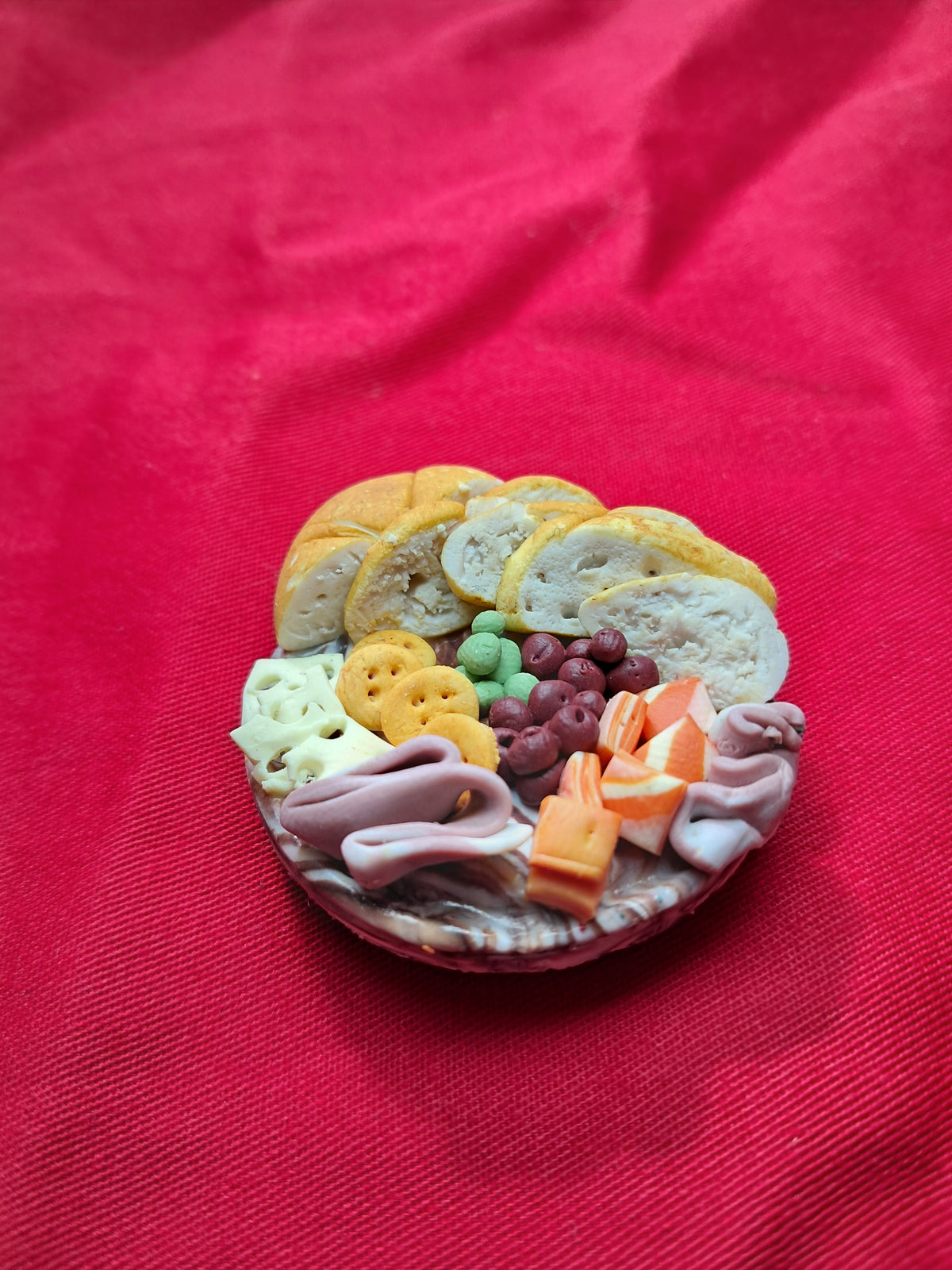 Charcuterie Platter Fridge Magnets | Realistic Polymer Clay Food