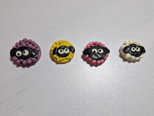 Goofy Sheep Magnets (Set of Four)