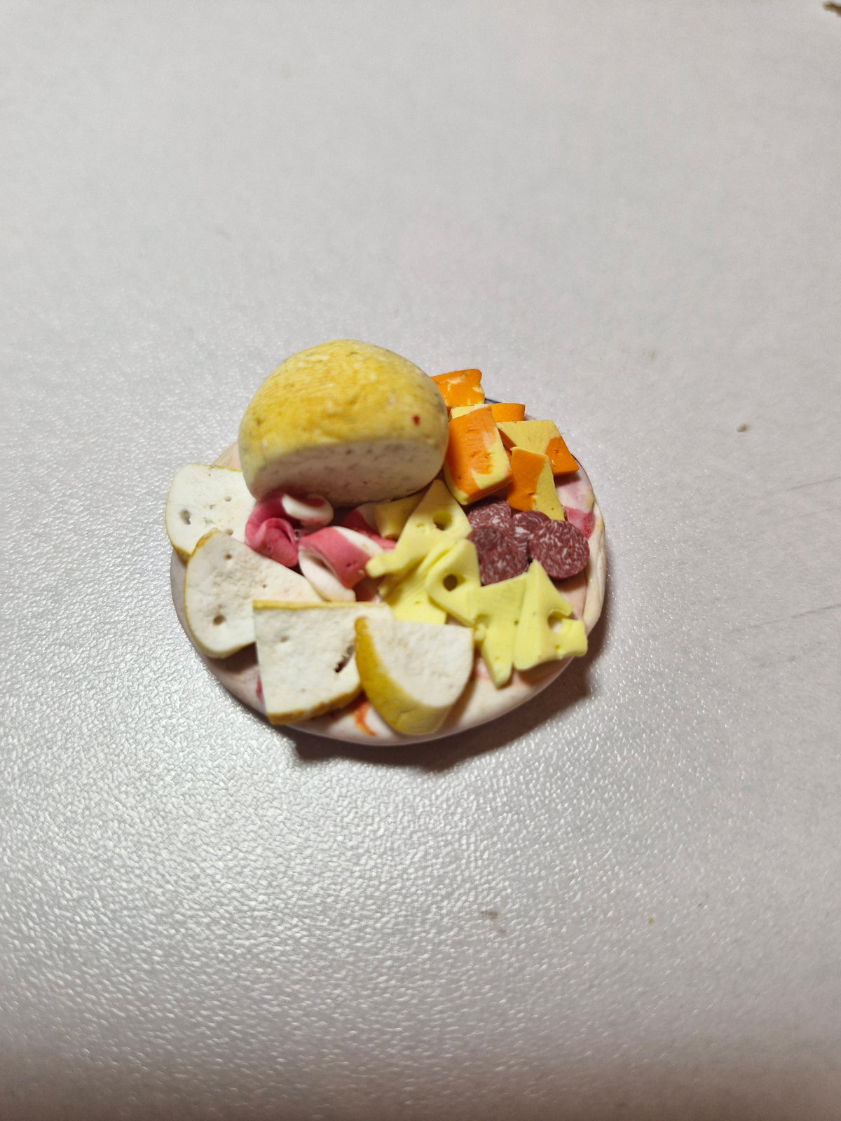 Charcuterie Platter Fridge Magnets | Realistic Polymer Clay Food