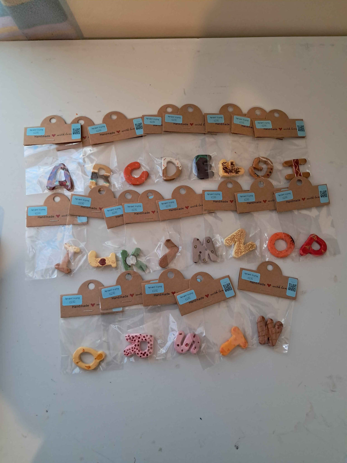 Air-Dry Clay Food-Themed Letter Magnets!